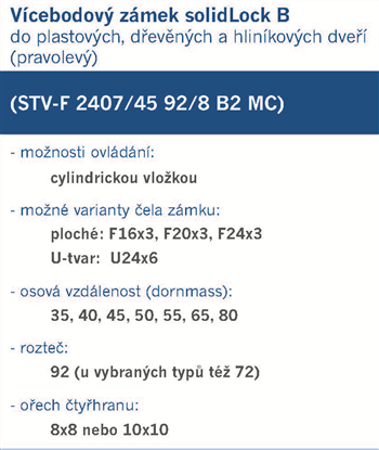 Zámek Winkhaus B2