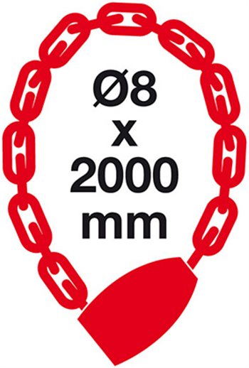 Řetězový moto zámek RR.4838.8x2000.CRN