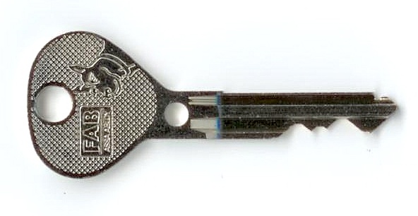 Klíč k cylindrické vložce FAB