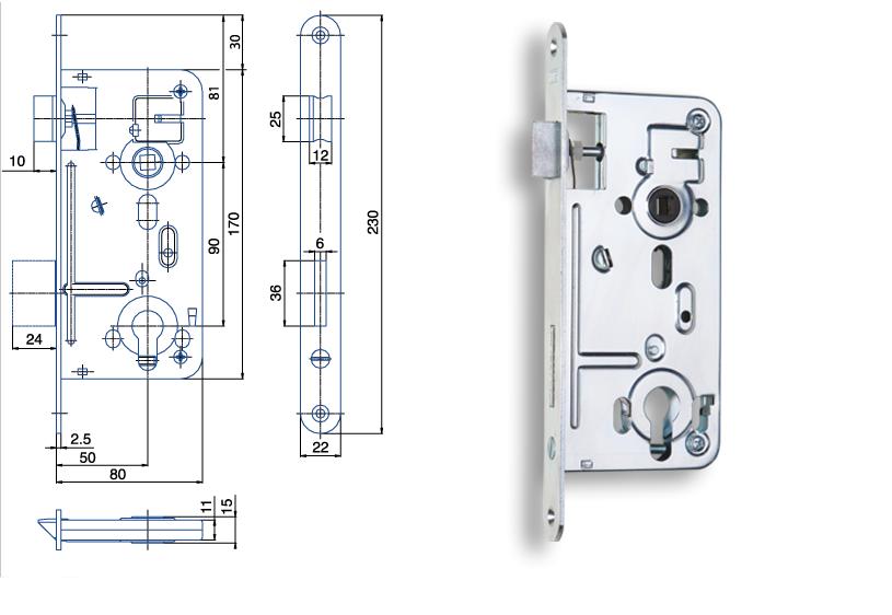 Zámek  HOBES 24026 C PP